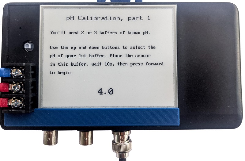 Water Monitor pH calibration