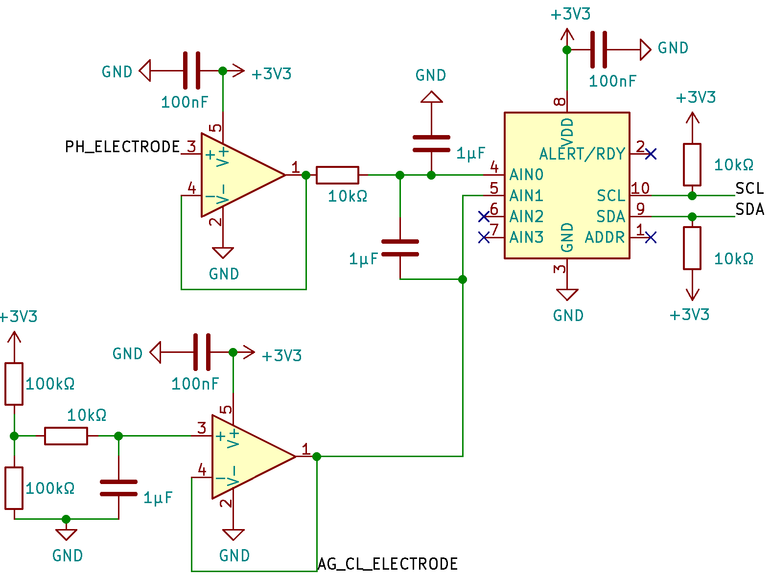 Schematic of the AnyLeaf Raspberry Pi pH circuit
